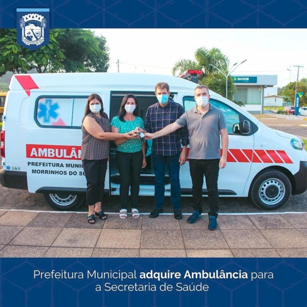 MORRINHOS DO SUL ADQUIRE  AMBULÂNCIA PARA A SECRETARIA DE SAÚDE