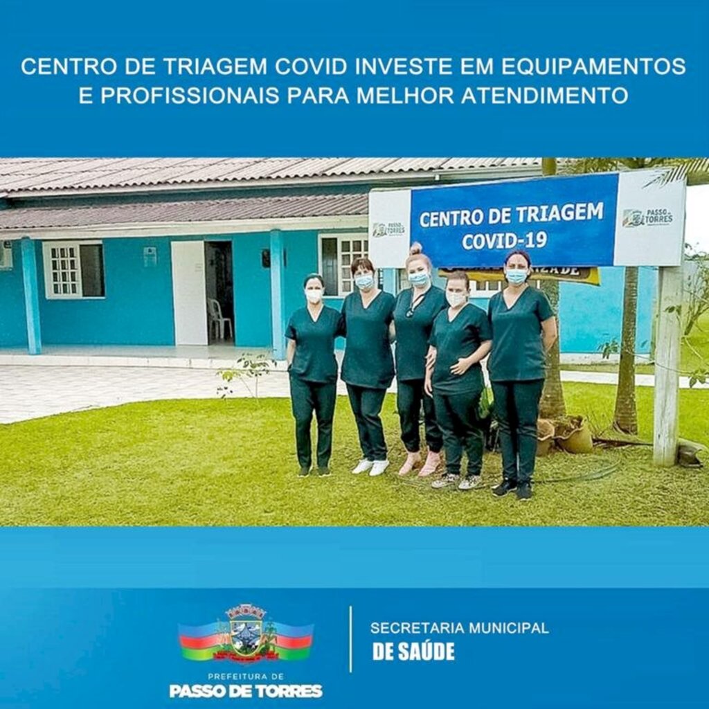 PASSO DE TORRES: SECRETARIA DE SAÚDE INVESTE NO CENTRO DE TRIAGEM COVID-19