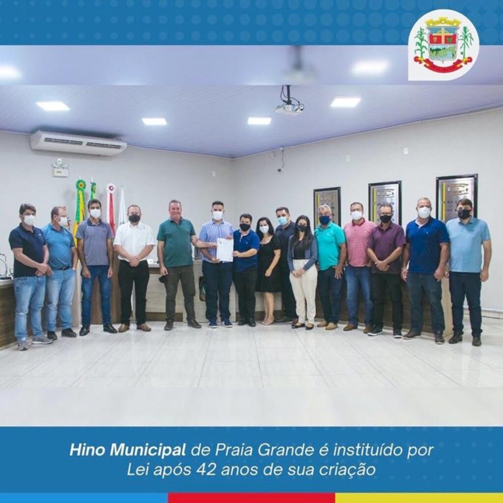 HINO MUNICIPAL DE PRAIA GRANDE É INSTITUÍDO POR LEI APÓS 42 ANOS DE SUA CRIAÇÃO