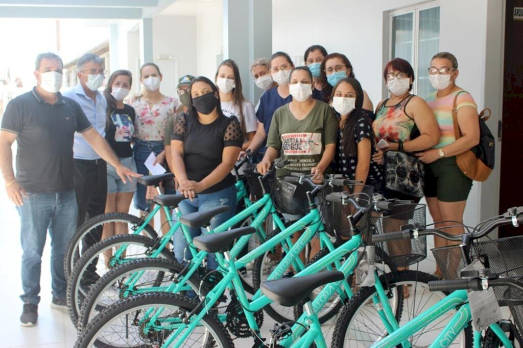 AGENTES COMUNITÁRIAS RECEBEM NOVAS BICICLETAS EM SANTA ROSA DO SUL