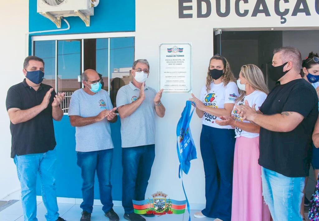 SECRETARIA DE EDUCAÇÃO E CULTURA DE PASSO DE TORRES INAUGURA  A ESCOLA DE EDUCAÇÃO INFANTIL DE BELLATORRES