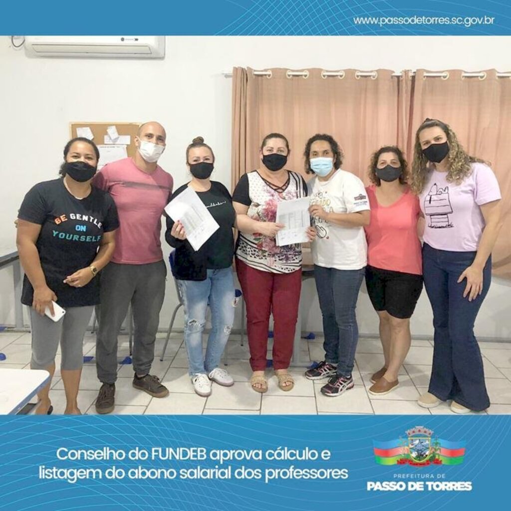 CONSELHO DO FUNDEB APROVA CÁLCULO E LISTAGEM DA 1ª PARCELA DO ABONO SALARIAL AOS PROFESSORES EM PASSO DE TORRES