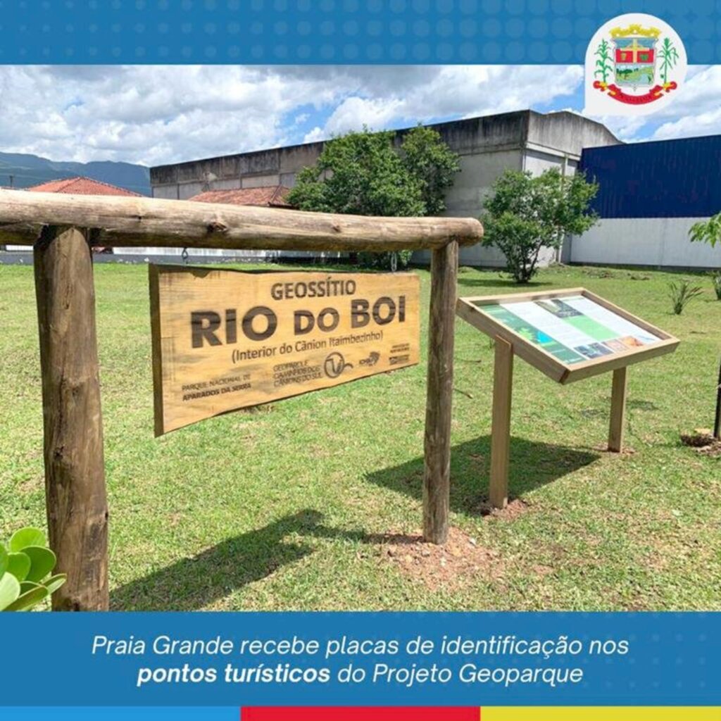 PLACAS DE IDENTIFICAÇÃO SÃO INSTALADAS EM  PONTOS TURÍSTICOS DE PRAIA GRANDE