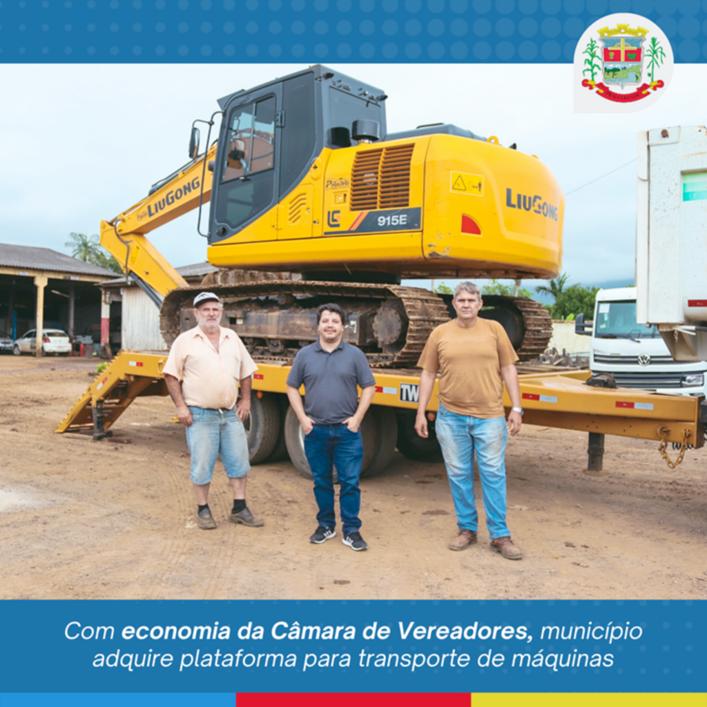 MUNICÍPIO DE PRAIA GRANDE ADQUIRE PLATAFORMA PARA TRANSPORTE DE MÁQUINAS