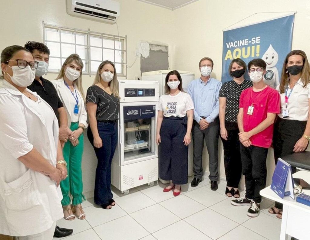 MUNICÍPIO DE SANTA ROSA DO SUL RECEBE DA FIESC CÂMARA FRIA  ESPECIAL PARA VACINAS