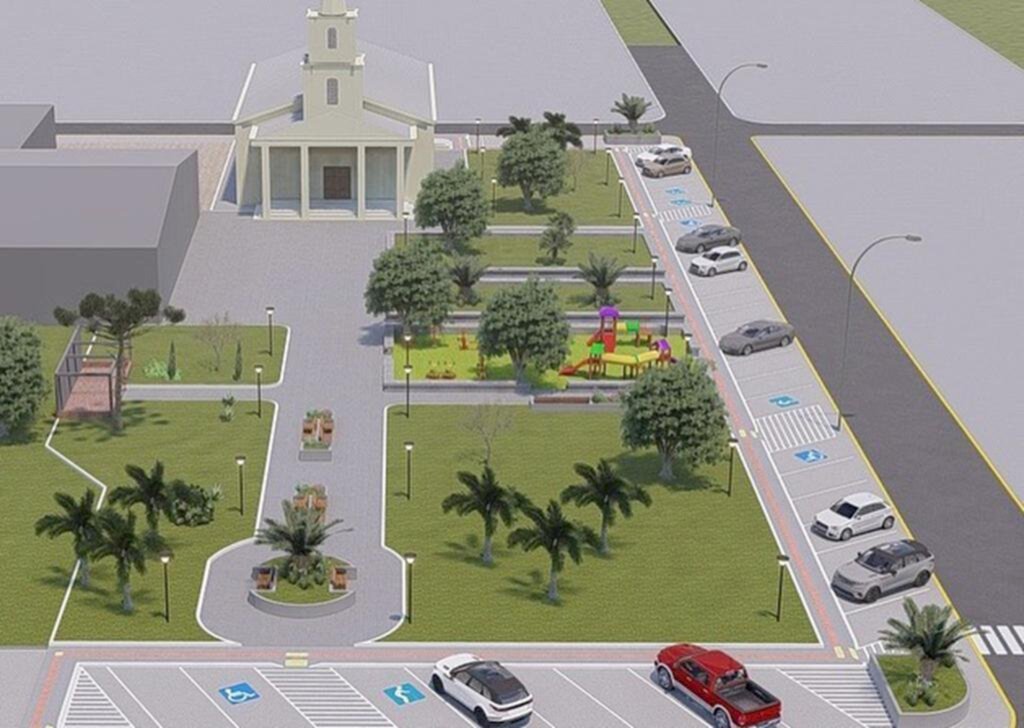 PREFEITURA DE SANTA ROSA DO SUL APRESENTA PROJETO DE REVITALIZAÇÃO DA PRAÇA DE VILA SÃO CRISTÓVÃO