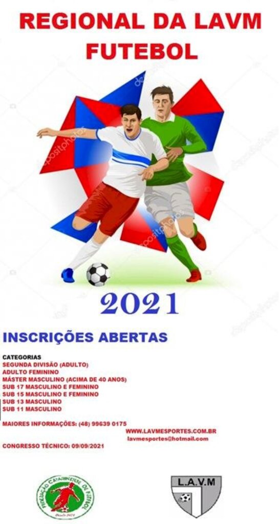 INSCRIÇÕES ABERTAS PARA O CAMPEONATO REGIONAL DE FUTEBOL DA LAVM