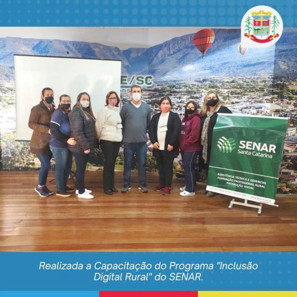 REALIZADA A CAPACITAÇÃO  DO PROGRAMA INCLUSÃO DIGITAL RURAL DO SENAR EM PRAIA GRANDE