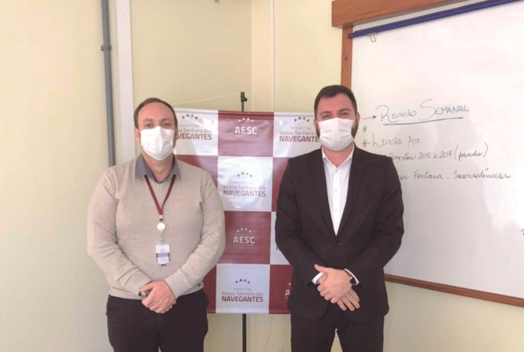 SECRETÁRIO DA SAÚDE DE TORRES VISITA DIRETORIA DO HOSPITAL NOSSA SENHORA DOS NAVEGANTES