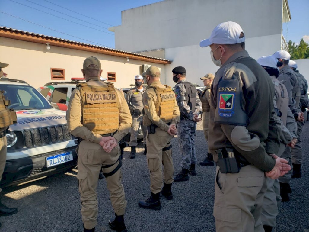 BRIGADA MILITAR E PM DE SANTA CATARINA REALIZAM OPERAÇÃO INTEGRADA NA DIVISA DOS ESTADOS
