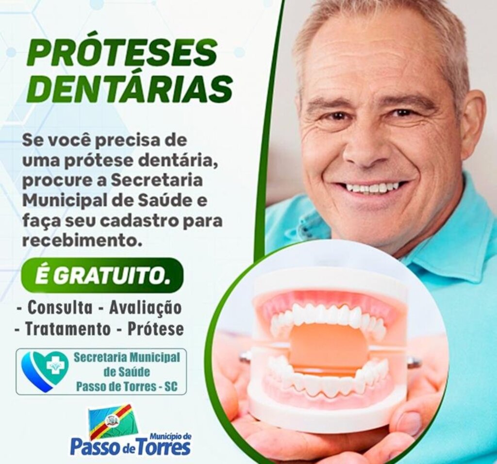 PASSO DE TORRES: SECRETARIA DE SAÚDE  DISPONIBILIZA CONSULTA,  AVALIAÇÃO E PRÓTESES DENTÁRIAS