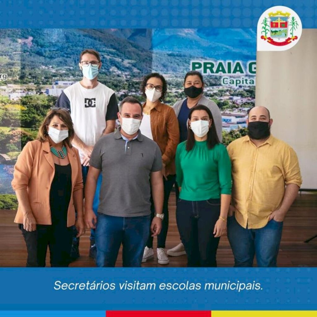 SECRETÁRIOS VISITAM ESCOLAS DA REDE MUNICIPAL DE ENSINO DE PRAIA GRANDE