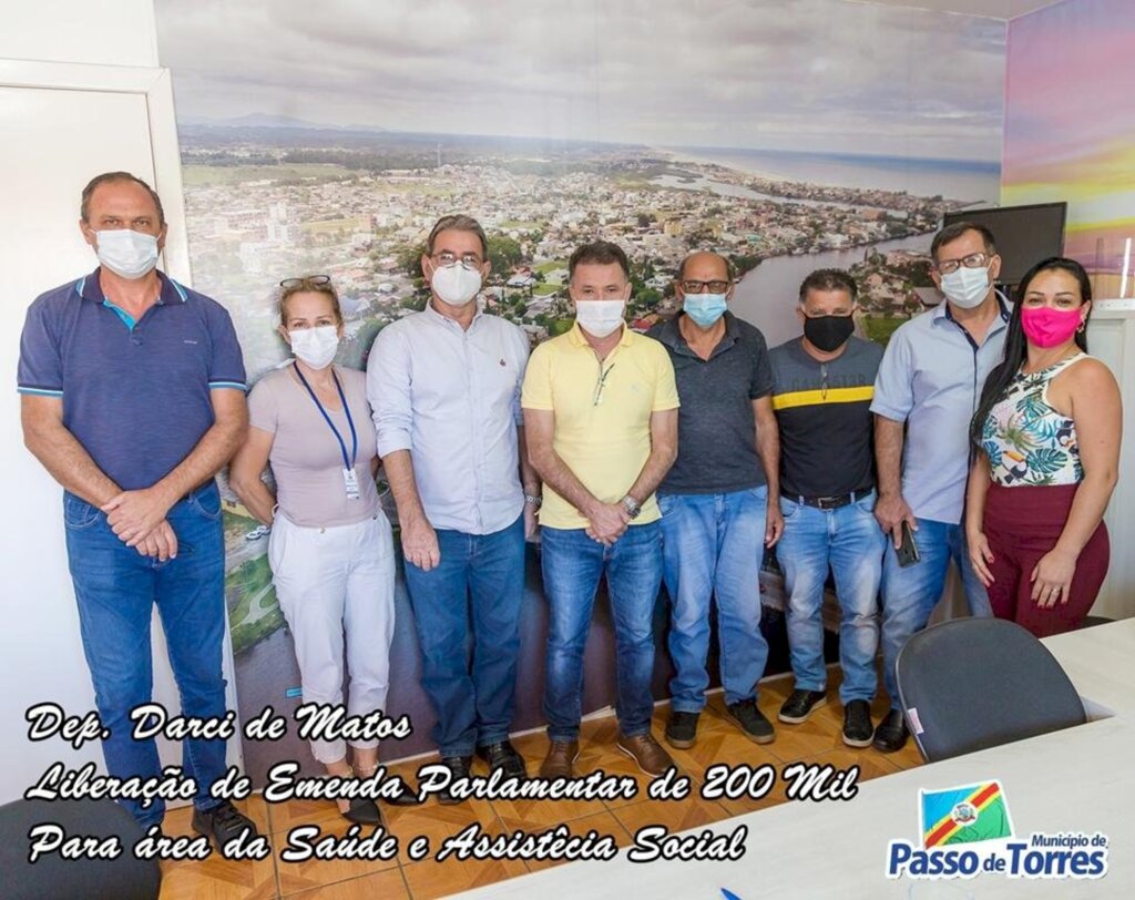 DARCI DE MATOS DESTINA R$ 200 MIL EM EMENDA PARLAMENTAR PARA PASSO DE TORRES