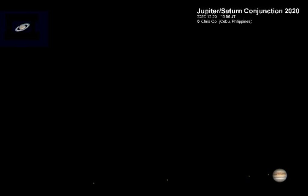 JUPITER E SATURNO EM CONJUNÇÃO HOJE À NOITE