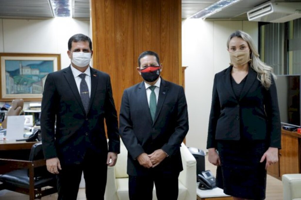 Divulgação / GVP - Uma das agendas foi o encontro com o vice-presidente da República, Hamilton Mourão