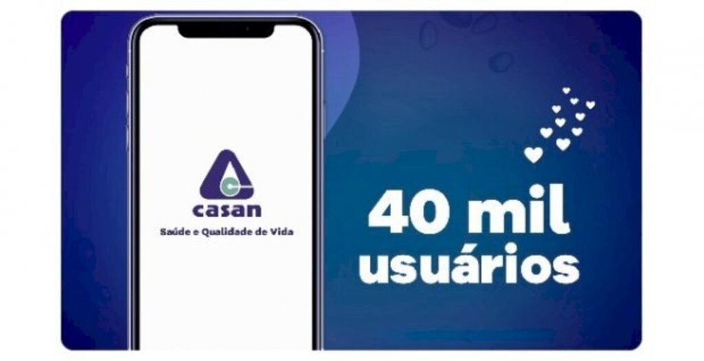 APLICATIVO CASAN SC CHEGA A 40 MIL USUÁRIOS