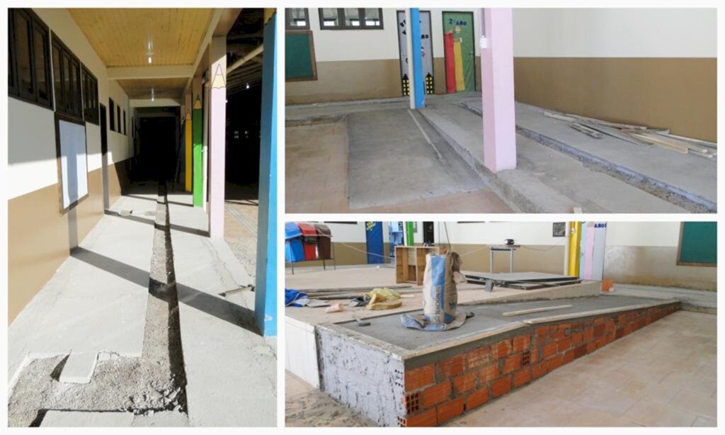 ESCOLAS MUNICIPAIS DE MAMPITUBA RECEBEM OBRAS DE  ACESSIBILIDADE, REFORMA NA REDE ELÉTRICA E PINTURA