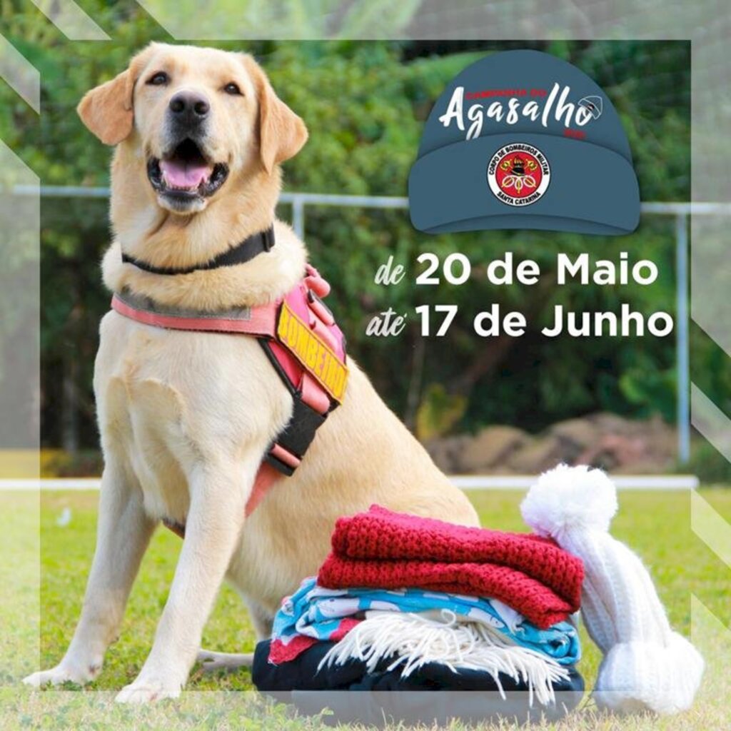 CORPO DE BOMBEIROS MILITAR DE SANTA CATARINA LANÇA A CAMPANHA DO AGASALHO 2020