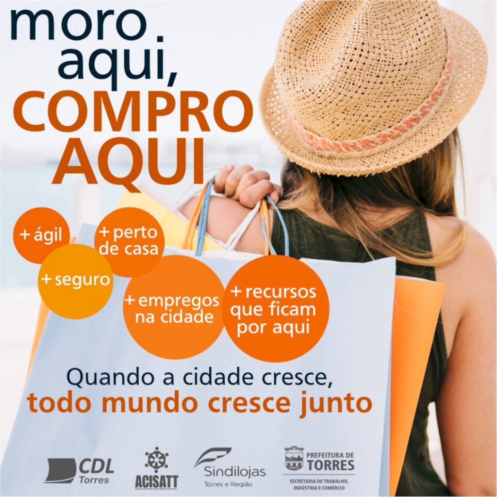 LANÇADA CAMPANHA PARA INCENTIVAR COMPRAS NO COMÉRCIO DE TORRES
