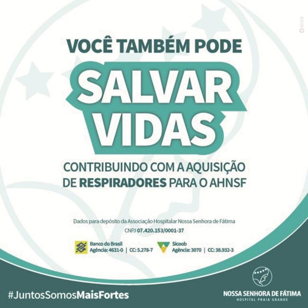 HOSPITAL NOSSA SENHORA DE FÁTIMA  PEDE DOAÇÕES PARA ADQUIRIR MAIS RESPIRADORES