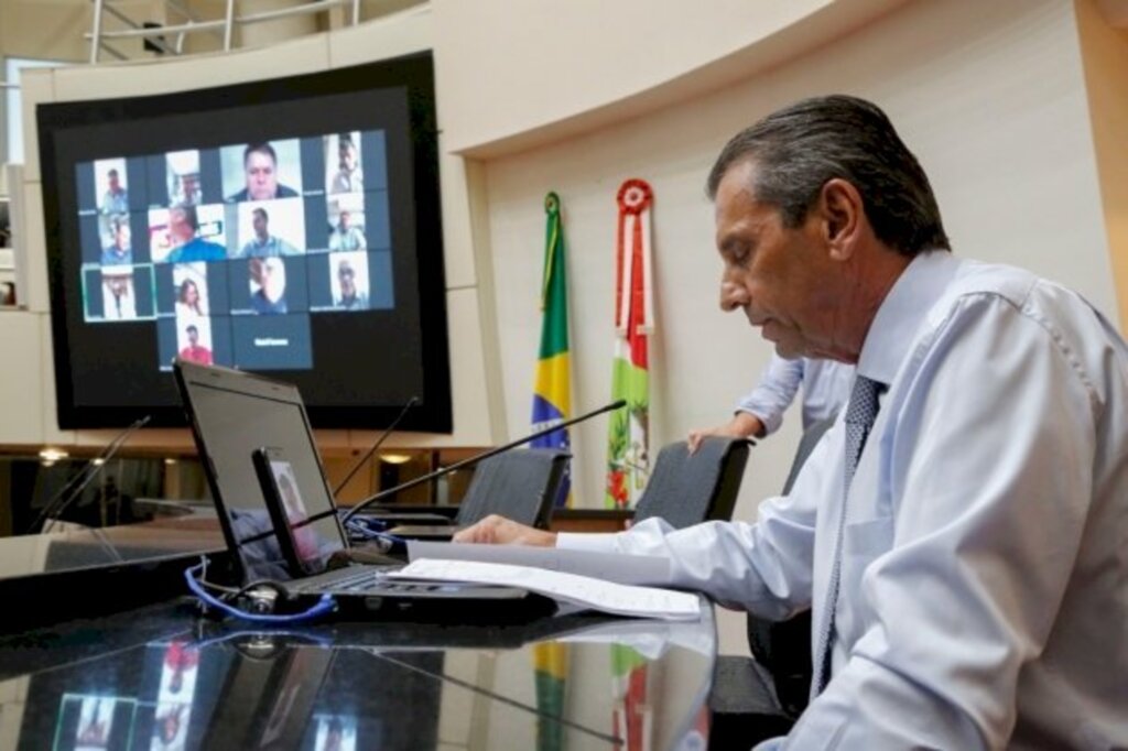Daniel Conzi/Agência AL/Arquivo - Presidente da Alesc, Julio Garcia, se absteve de votação que foi realizada virtualmente