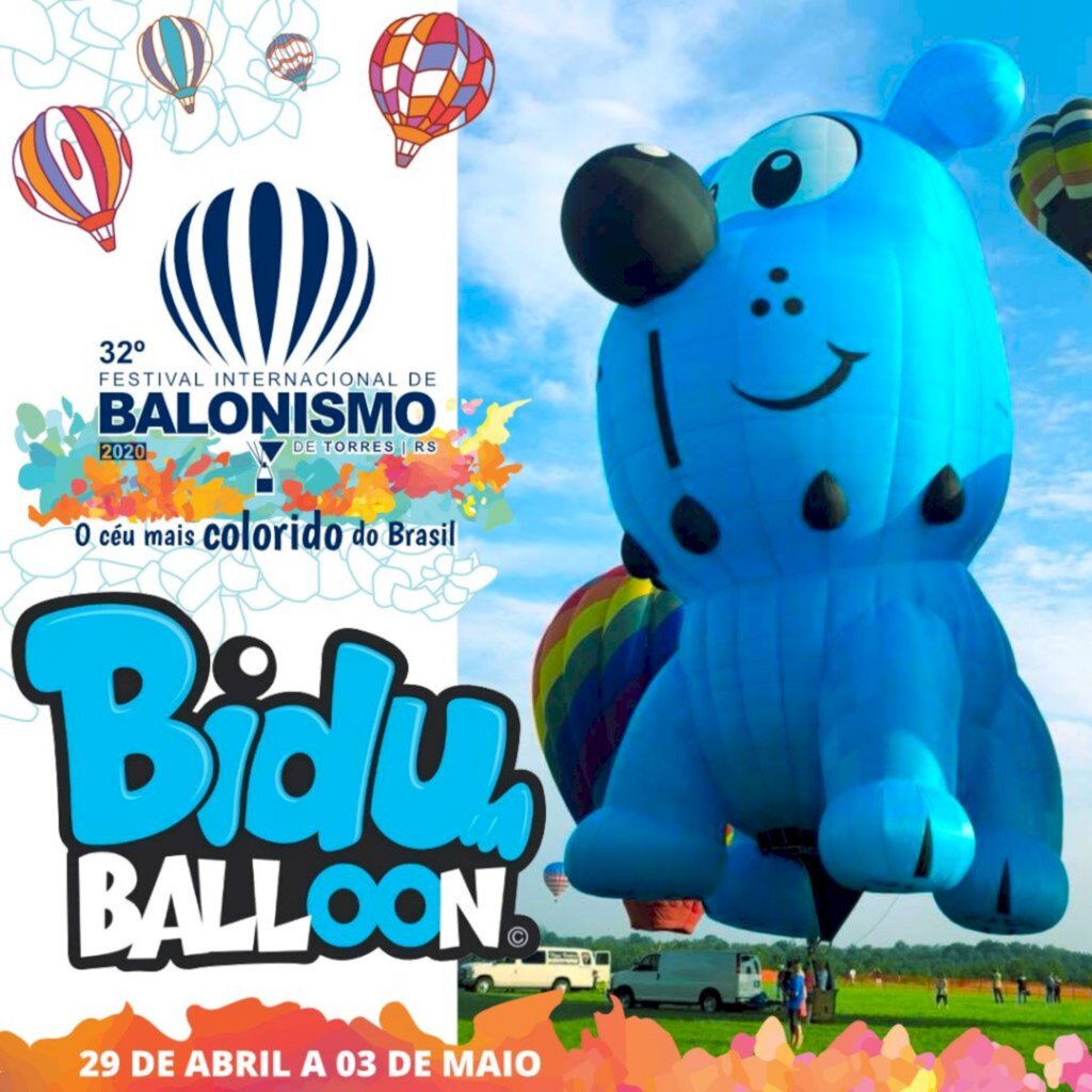 O BIDU BALLOON SERÁ UMA DAS GRANDES ATRAÇÕES DO 32º FESTIVAL DE BALONISMO