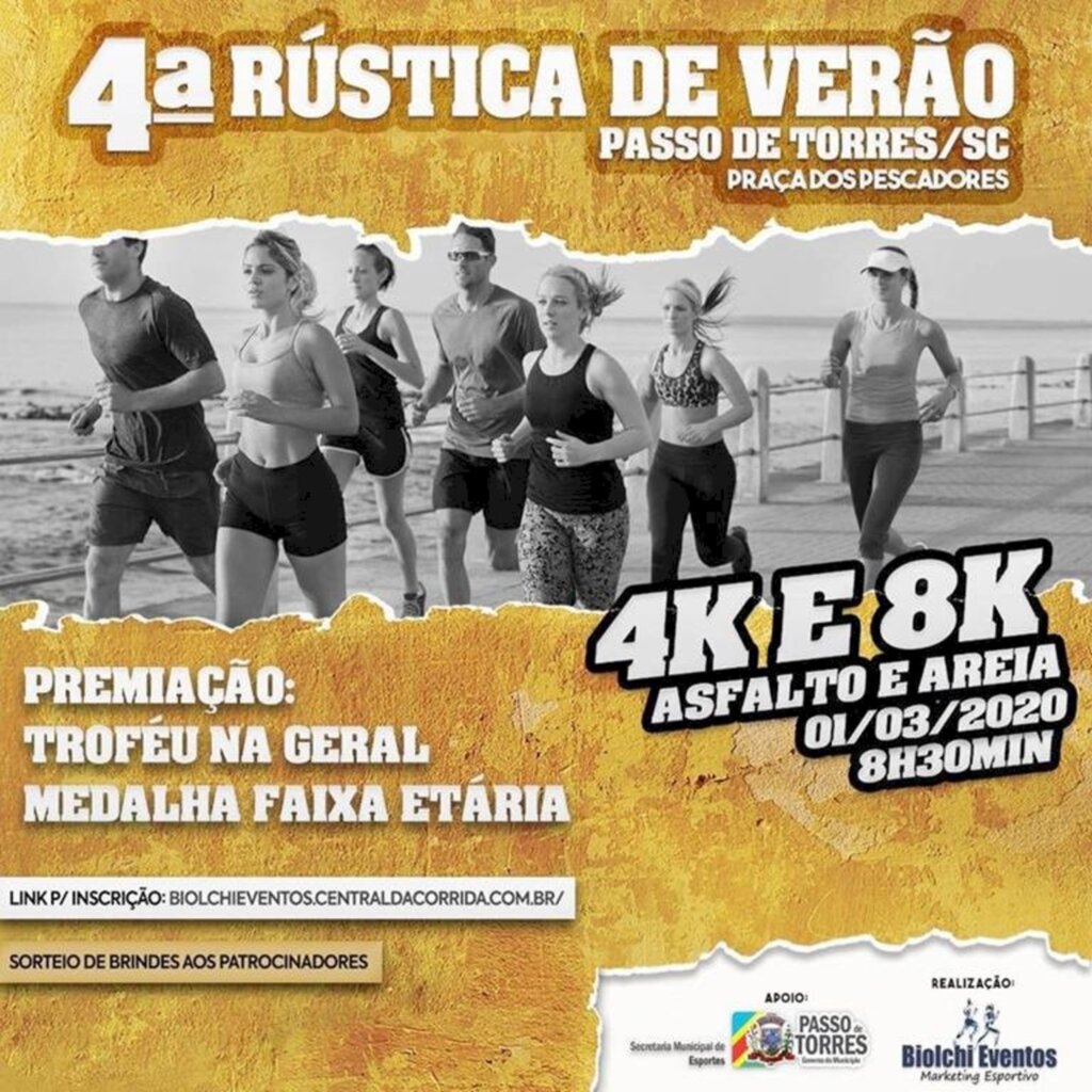 SECRETARIA DE ESPORTES PREPARA  A 4° RÚSTICA DE VERÃO EM PASSO DE TORRES
