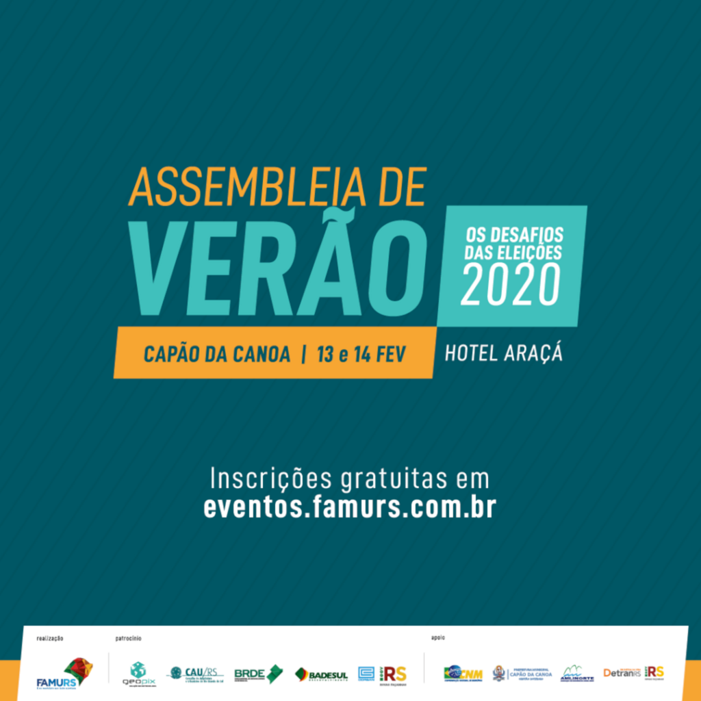 ASSEMBLEIA DE VERÃO DA FAMURS IRÁ DEBATER OS DESAFIOS DAS ELEIÇÕES MUNICIPAIS
