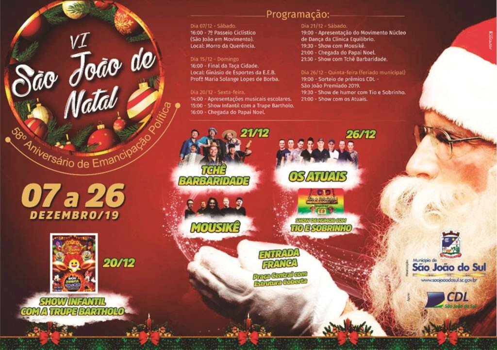 ATRAÇÕES MARCAM O VI SÃO JOÃO DE NATAL E  58º ANIVERSÁRIO DE EMANCIPAÇÃO POLÍTICA