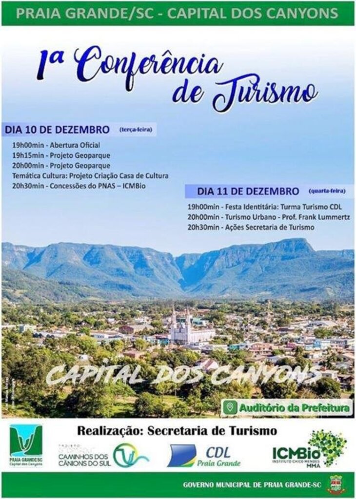 PREFEITURA MUNICIPAL DE PRAIA GRANDE PROMOVE A 1ª CONFERÊNCIA DE TURISMO