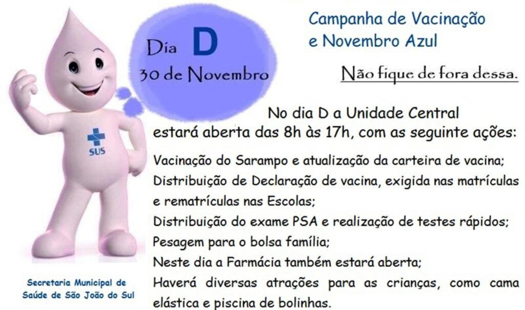 SECRETARIA DE SAÚDE PROMOVE AÇÃO COLETIVA EM SAÚDE NA UNIDADE CENTRAL DE SÃO JOÃO DO SUL