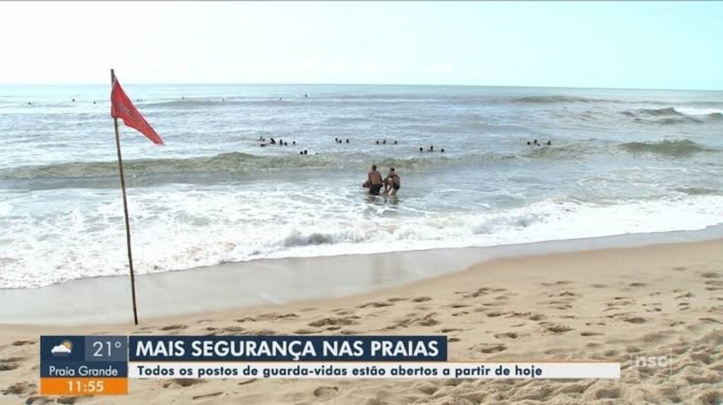 POSTOS DE GUARDA-VIDAS COMEÇAM A FUNCIONAR NESTE SÁBADO NAS PRAIAS DE SANTA CATARINA
