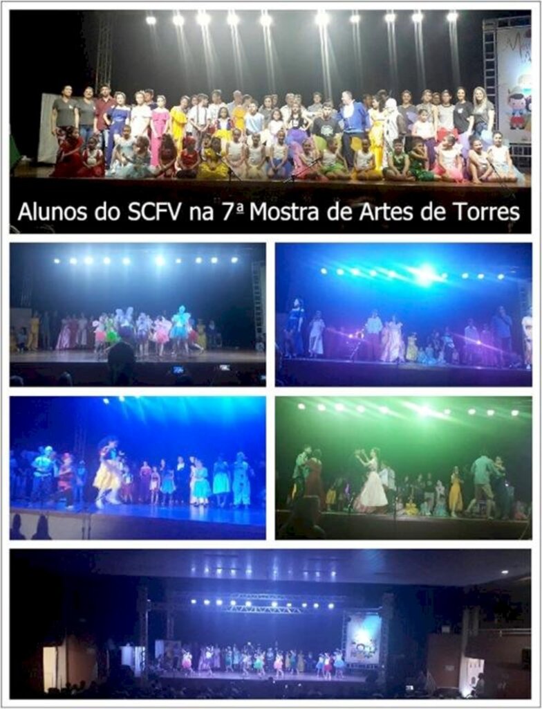ALUNOS DO SCFV DE MAMPITUBA SE APRESENTAM NA 7ª MOSTRA DE ARTES DE TORRES