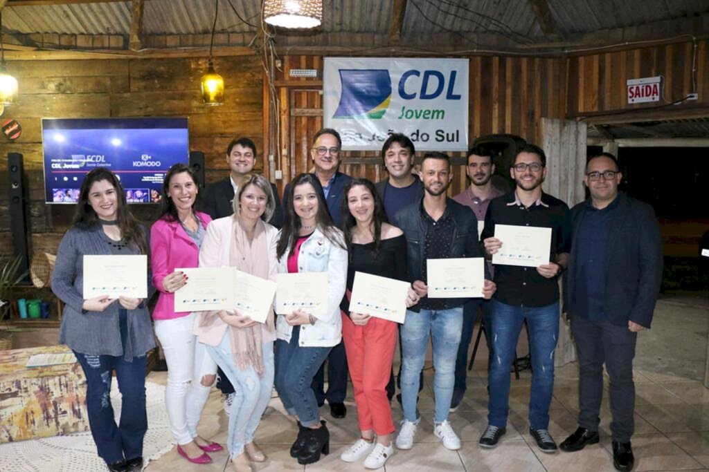 NOVA DIRETORIA DA CDL  JOVEM DE SÃO JOÃO DO SUL  TOMA POSSE