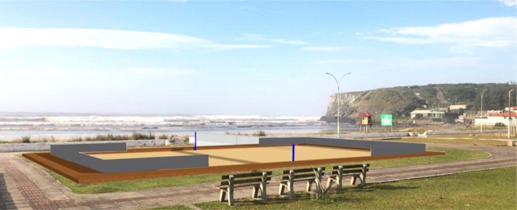 PRAIA DA CAL EM TORRES TERÁ  A  PRIMEIRA QUADRA PÚBLICA  DE BEACH TENNIS