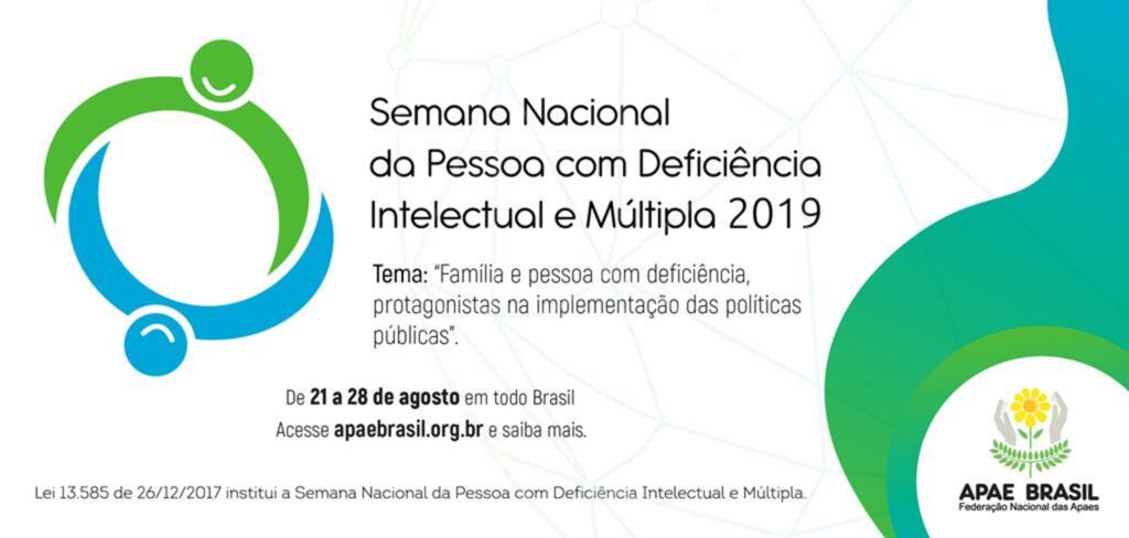 APAES DA REGIÃO PROMOVEM A SEMANA NACIONAL DA PESSOA COM DEFICIÊNCIA INTELECTUAL E MÚLTIPLA