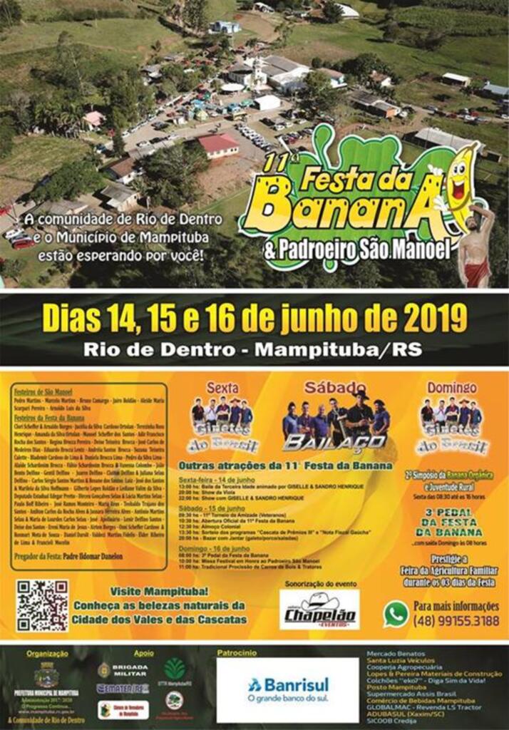 FALTA UMA SEMANA PARA A MAIOR FESTA DO MUNICÍPIO DE MAMPITUBA