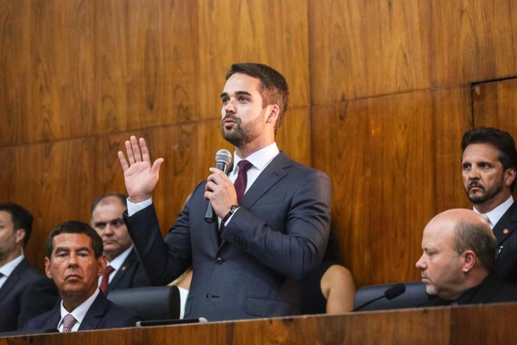 EDUARDO LEITE TOMA POSSE COMO  GOVERNADOR DO RIO GRANDE DO SUL
