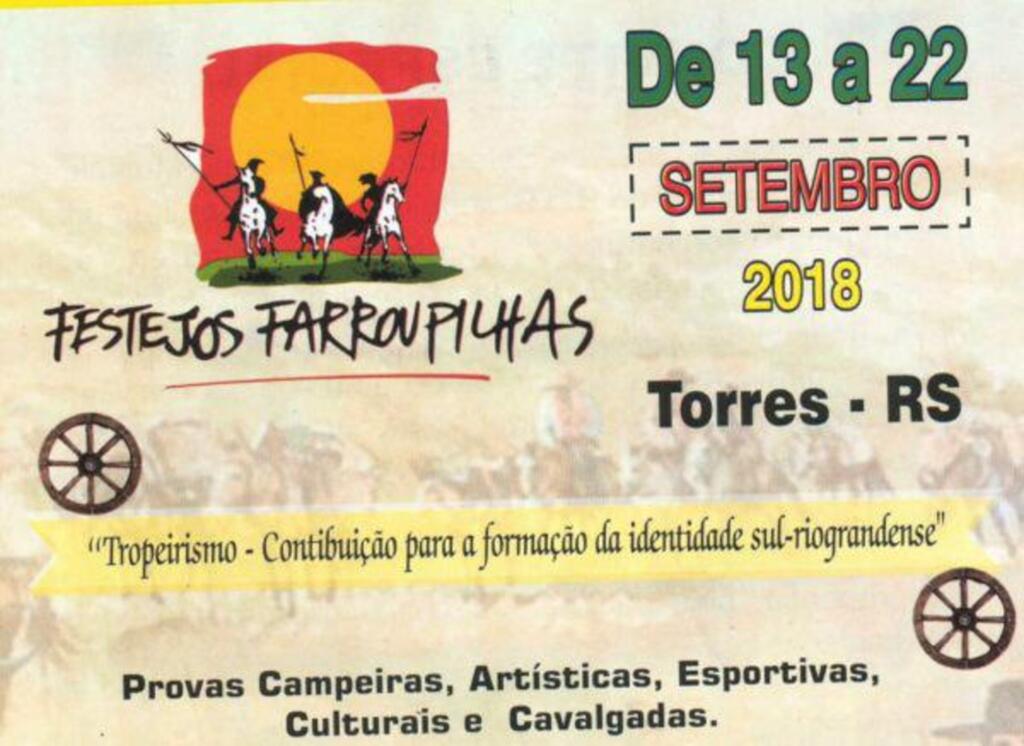 SEMANA FARROUPILHA ACONTECE DE 13 A 22 DE SETEMBRO