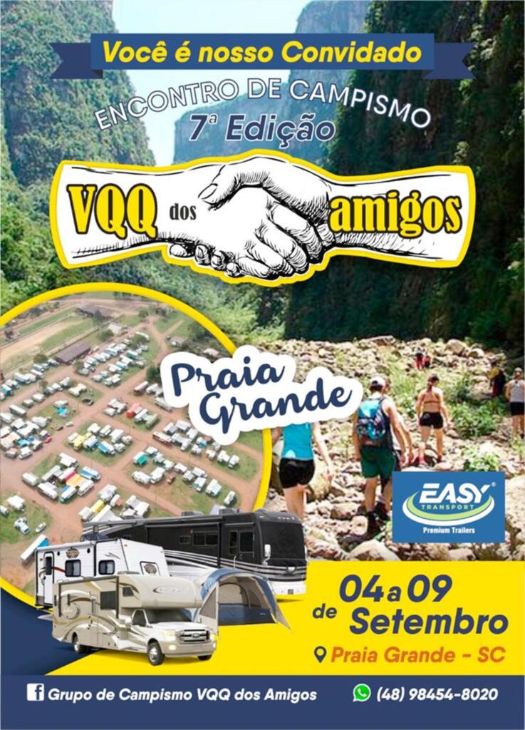 MUNICÍPIO RECEBERÁ O  7º VQQ DOS AMIGOS EM SETEMBRO