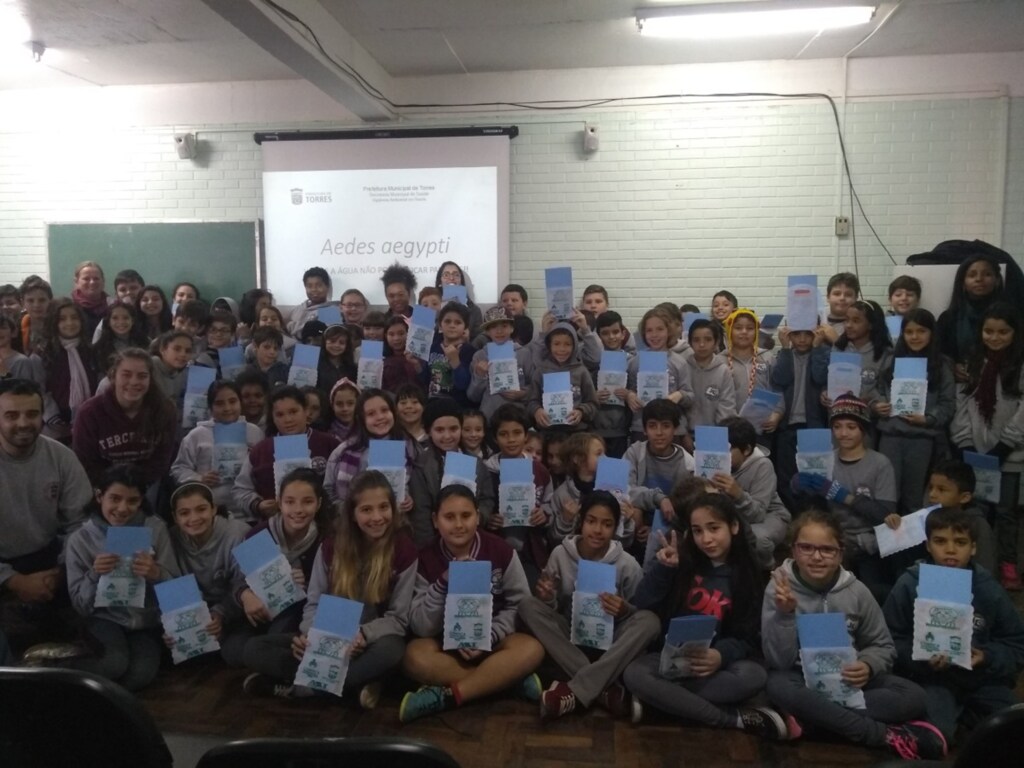 PALESTRAS DE CONSCIENTIZAÇÃO CONTRA O AEDES ESTÃO SENDO REALIZADAS NAS ESCOLAS DE TORRES