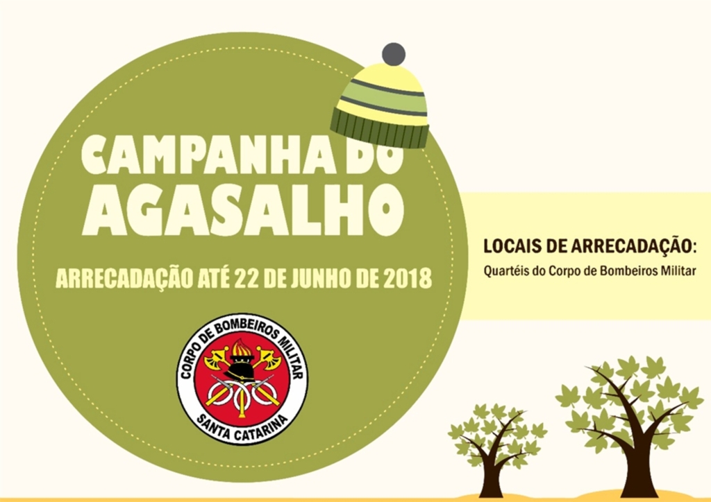 CORPO DE BOMBEIROS MILITAR LANÇA  CAMPANHA ESTADUAL DO AGASALHO
