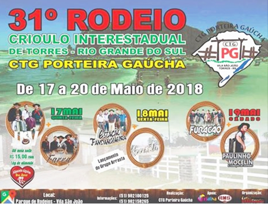 31º RODEIO CRIOULO INTERESTADUAL COMEÇOU DIA 17