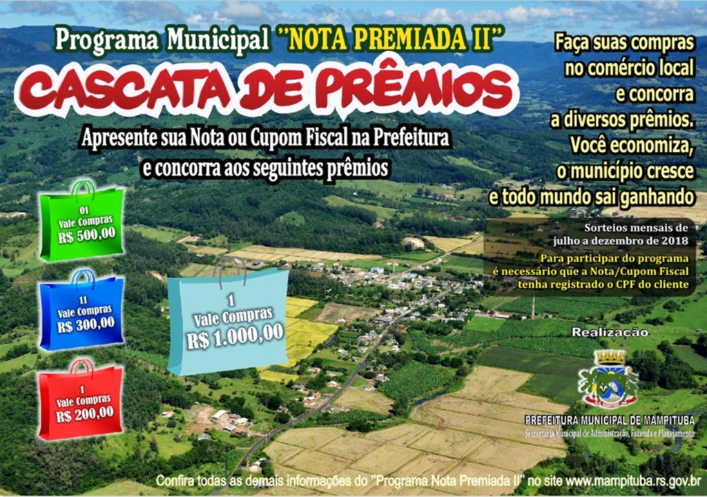 LANÇADO O PROGRAMA NOTA PREMIADA II