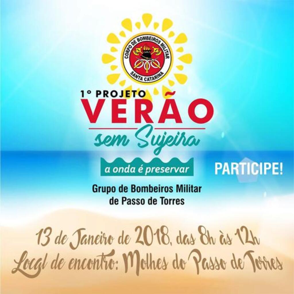 BOMBEIROS PROMOVEM O 1º PROJETO VERÃO SEM SUJEIRA 'A ONDA É PRESERVAR'