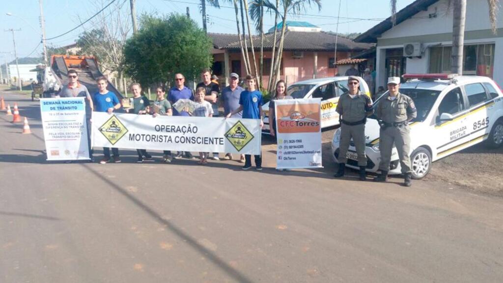 BRIGADA MILITAR REALIZA  ATIVIDADES ALUSIVAS A SEMANA NACIONAL DO TRÂNSITO
