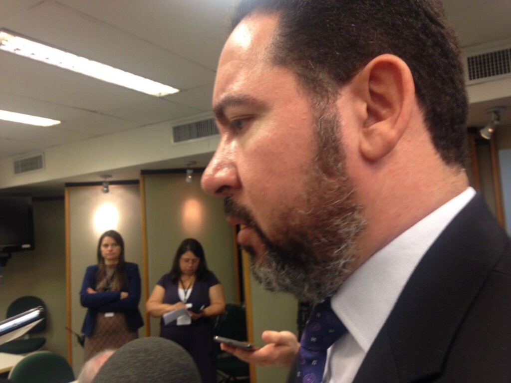  - Dyogo Oliveiram, durante entrevista a jornalistas nesta segunda-feira em SP (Foto: Luísa Melo/G1)