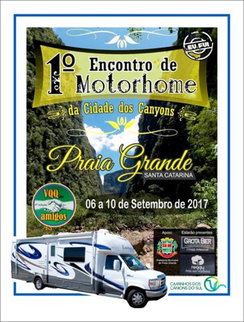 PRAIA GRANDE PROMOVE 1º ENCONTRO DE MOTORHOME DA CIDADE DOS CANYONS