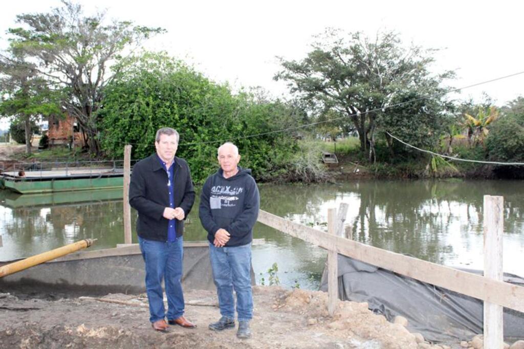 MOACIR TEIXEIRA VISTORIA OBRAS  DA PONTE DO RIO VERDE