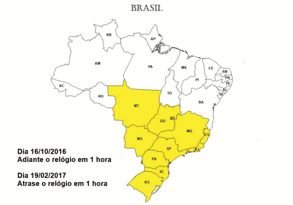 HORÁRIO DE VERÃO INICIA NESTE DOMINGO (16)